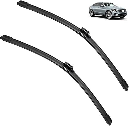 YYlong Auto Huiloogye Scheibenwischer für Benz GLC Class X253 C253 2015-2019 Originalgröße Leise Kratzfrei Einfache Montage Fensterbürste Wischblatt Satz