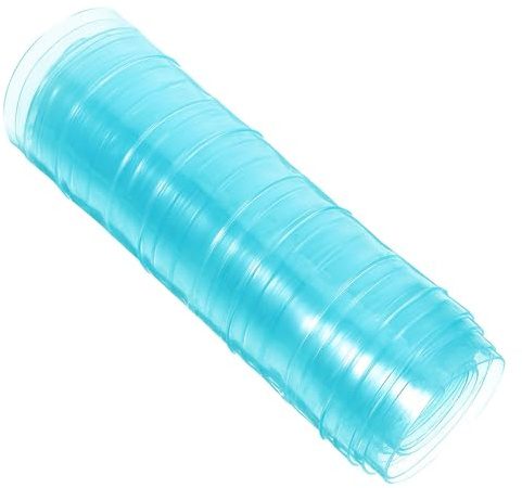 minkissy Rideau à Lamelles en Plastique Bleu Ciel pour Porte de Niche 15 CM X 200 CM Isolation pour Chiens et Chats Extérieur