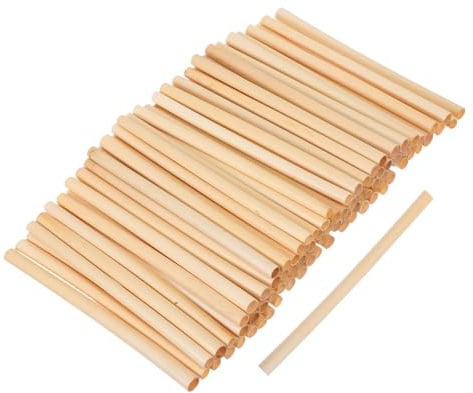 VILLCASE Röhren für Bienen 100 Stück Schilfrohr 0,5–0,8cm | Natürliche Reed Röhrchen, Geeignet für Paarung, Bestäubung und Zucht, für Bienenhaus und Imker