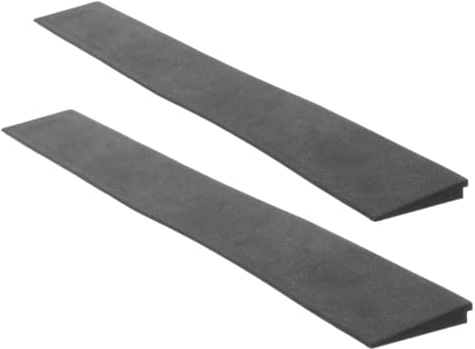 SAFIGLE Rubber Threshold Climbing Mat Ramp 2Pcs for Indoor Home and Office Use Dog and Wheelchair Entry