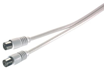 Vivanco 19317 - Cable coaxial (Color blanco)