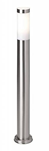 BRILLIANT lampe Chorus lampadaire d'extérieur en acier inoxydable | 1x A60, E27, 20W, adapté aux lampes normales (non incluses) Échelle A ++ à E | Classe de protection IP: 44 - étanche aux éclabo
