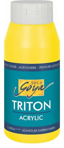 Solo Goya TRITON Acrylfarbe 750ml Echtgelb hell [Spielzeug]
