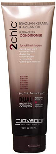 Giovanni 2chic Ultra-Sleek Conditioner With Brazilian Keratin And Argan Oil - 8.5 Fl Oz