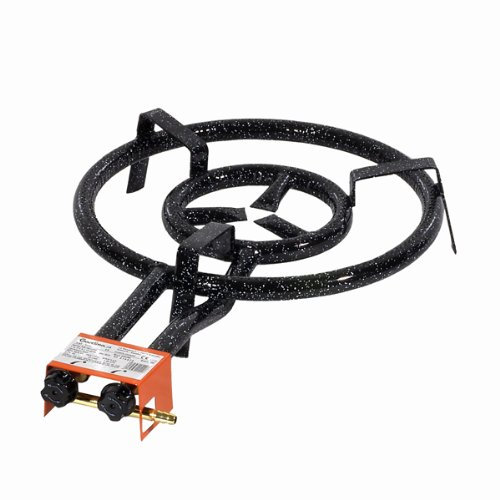 Garcima Paella-Dual Ring Erdgas Brenner, 45 cm, schwarz, 4 Stück