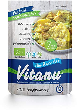 NEU Organic Vitanu - Shirataki Nudeln Reisersatz - 1 x 200g
