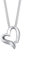 Elli DIAMONDS Halskette Damen Herz Anhänger Geschwungen mit Diamant (0.015 ct.) in 925 Sterling Silber