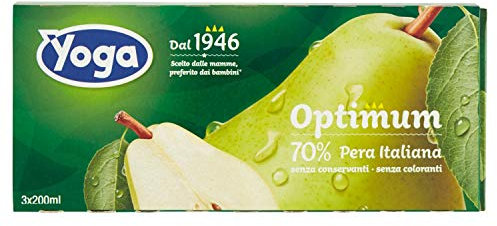Yoga Succo di Pera, Confezione da 3 x 200ml