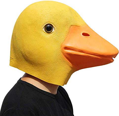 Partykostüm Deluxe Innovatives Allerheiligen-Kostüm, Botanisch, Animalia, Kopf, Maske, Ente