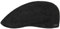 Stetson Madison Leder Flatcap Herren - Ledercap im Vintage-Stil - Schirmmütze mit Innenfutter aus Baumwolle - Mütze Sommer/Winter - Schiebermütze schwarz XXL (62-63 cm)