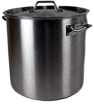 Airbrush City GmbH Kochtopf Gastrotopf Topf 36 Liter Edelstahl mit Deckel Großküche Gastronomie