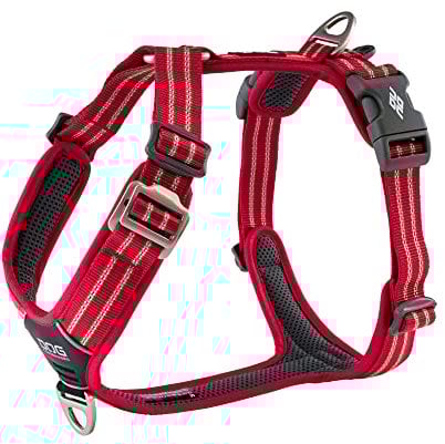 DOG Copenhagen Hundegeschirr - Comfort Walk Air Version 2 - Brustgeschirre für Hunde, Classic Red, XL