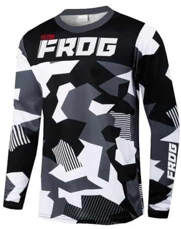 UGLY FROG Downhill Trikot Langarm MTB Trikot Herren Racewear FR Jersey Fahrrad Sport Enduro Leichtgewicht Atmungsaktives SJFX10