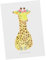 Mr. & Mrs. Panda Postkarte Giraffe Blumenkranz - Geschenk, Freundin, Abenteurer, Ansichtskarten, Afrika, Einladung Geburtstag, Einladungskarte,