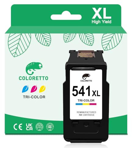COLORETTO CL-541XL Druckerpatronen für Canon 541 XL (1 Farbe) für MG2150 MG3250 MG4250 MX375 MX435 MG2100 MG2250 MG3100 MG3150 MG3200 Wiederaufbereitete 541 Patronen