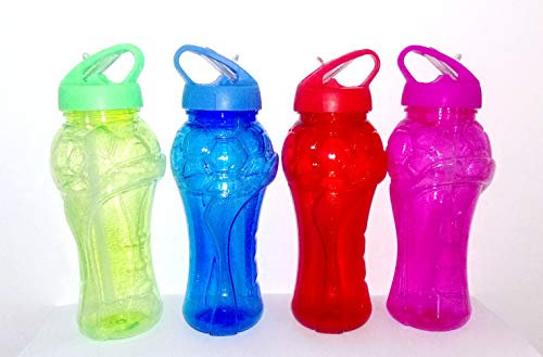 WHITE BERRY Water Bottle with Straw Sports Cycling Gym Running 800ml Bpa Free Plastic Hydration Flask Travel Water Bottlefor School & office (Any Random Color)