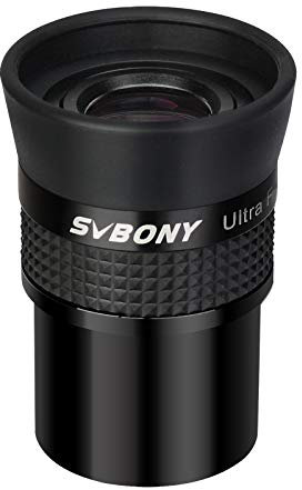 SVBONY SV190 Ultra Flat Field Eyepiece, 60 Degree FOV, 1.25 Inch 10mm Telescope Eyepiece, Fully Multi-Coated Feature Blackened Lens Edges, Astronomy Accessories for Planet Visual