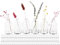 Giessle Hochzeit Saal-/ Raum- Deko Paket [ mit 88 STÜCK Mini Vasen ] Väschen kleine Dekoflaschen Blumenvase Transparent