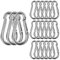 SENENQU 60 Stück Karabinerhaken 60mm x 6mm Karabiner Galvanisch - Karabiner mit Schnappverschluss 120 kg/260 lb, Haken Karabinerhaken Haken Schaukel - 60mm x φ6mm
