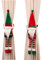 eBoutik - Set of 2 Christmas Curtain Holdbacks Gonk/Elf Decorations - Plush Hanging Swedish Ornament for Tree or Doors, & Curtains - Xmas Tomte Faceless Elf