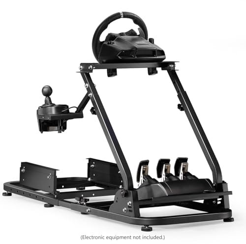 Dardoo Rennrad Simulator Ständer Kompatibel mit Logitech G25 G27 G29 G920 G923 Thrustmaster PC PS4 Xbox Lenksimulator Ständer Einstellbares Gaming Cockpit Ohne Räder und Pedale