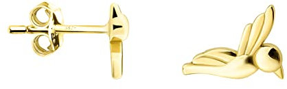 SOFIA MILANI - Damen Ohrringe 925 Silber - vergoldet/golden - Kolibri Vogel Ohrstecker - E1214