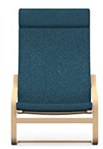 comfortly Stuhlhusse, handgefertigt, kompatibel mit Poang Sessel, nur Bezüge (strapazierfähig, blau)