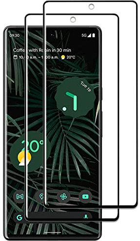 QJOY Verre Trempé pour Google Pixel 6 Pro, Lot de 2 Anti-Rayures, HD Transparent, Sans Bulles d'air, 9H Dureté Verre Trempé Protection écran pour Google Pixel 6 Pro