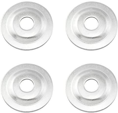 RLECS 4pcs OD 40mm x ID 10mm Stainless Steel Bench Grinder Arbor Washer/Flange for Grinding/Wire Brush Wheels