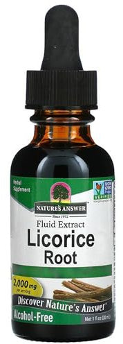 Nature's Answer, Licorice Root, 2000mg, 30ml, Laborgeprüft, Glutenfrei, Ohne Soja, Vegetarisch, Tropfen