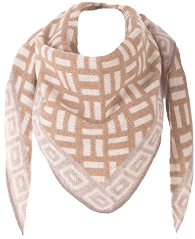 FASHION YOU WANT XXL Schal flauschig schal-tuch damen dicker dreieckstuch groß Wolle UNI Farben kuschelig (Fbeige)