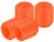 KAREN66 4 Stück Leuchtend Ventilkappen Auto Universelle Fluoreszierende Reifen Ventilkappen PKW Fahrrad Motorrad Ventildeckel (Orange, One Size)
