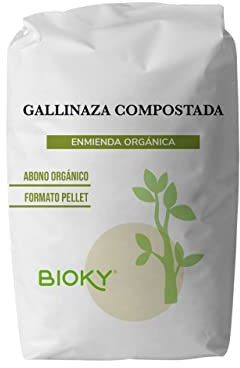 Gallinaza 25kg - Abono Orgánico para Huerto y Plantas de Interior - Fertilizante Orgánico en Pellets - Abono Sólido de Liberación Lenta - Estiércol de Gallina - NPK | Agricultura Ecológica (25)