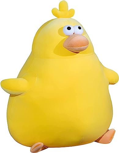 Annco Süße Weiche Hühner Plüch Spielzeug Große Augen Lustige Stofftier Plüschtiere,Hühnerkissen und Froschplüschtiere,Geschenke für Jungen und Mädchen (28cm(11), Hühner)