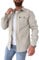ArknAv Men's B Button Down Shirt Jacket Casual Stylish Shirt Jackets Casual Youth Men's Shirt, beige, L