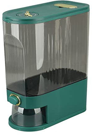 Rice Dispenser PET PP Sealed Grain Bucket with Lid Moisture Resistant Airtight Storage of Black Rice, Yellow Rice and Other Small Beans for Kitchen Where Surplus Grain Can Be Seen(L 68.5x42.5x156cm)