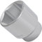 AERZETIX - C70937 - Llave de vaso largo 3/4 cuerpo 46mm x 68mm - llave de trinquete - con huella hexagonal 6 lados - en acero CR-V - acabado cromado