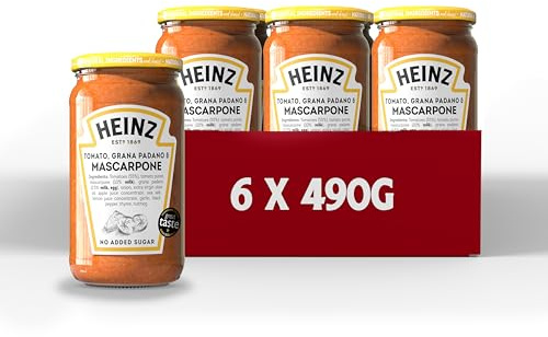 Heinz Tomato, Grana Padano and Mascarpone Pasta Sauce 6 x 490g