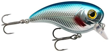 Berkley Pulse Biggie Crankbait Köder | Schwimmender, flach tauchender Crankbait für Hechte, Barsche, Zander und Bass | Hartköder für das Angeln auf Raubfische im Süßwasser | 8 cm, Blue Flash