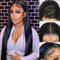 HD Lace Glueless Human Hair Wig with 180% Density,Wear and Go Wig 9x6 Lace Wig 22 Zoll ShowJarlly Echthaar Perücke für Damen, 100% Brasilianisches Echthaar In Natürlicher Schwarzer Farbe