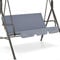 Patio Garden Swing Chair Cushion,150cm Garden Swing Seat Cover Replacement, Waterproof Fabric, Fit for 3 Seater Swing Chair(Gray)