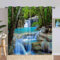 ANHOPE Natur Wald Wasserfall Creek Verdunklungsvorhänge mit Ösen Blickdichte Gardinen Thermo Vorhänge Blackout Curtain Weich Wohnzimmer Schlafzimmer Vorhang 2er Set H 245 x B 140 cm