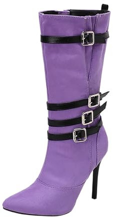 Stivali da Pioggia Donna Stivaletti Stivali Donna con Tacco Alto Bianco Stivaletto Donna Estivo con Tacco Stivaletti Donna Moto Estivi Stivali Texani Donna Estivi Bassi Texani Bianchi