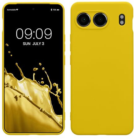 kwmobile Housse Compatible avec OnePlus Nord 4 5G Coque - Housse de téléphone en TPU avec Protection Appareil Photo - Jaune radieux