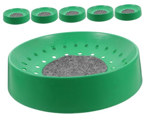 BELLIFFY 6 Stück Taubennistschalen Aus Kunststoff Runde Glatte Taubenzuchtnäpfe Atmungsaktive Nistschalen Für Vogelnester Und Taubeneierablage Wiederverwendbar Für Taubenaufzucht