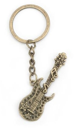 Tranbath Personalisierter Schlüsselanhänger Mit Gitarren-Anhänger, Geschenke Für Frauen, Freunde Und Paare, Geburtstagsgeschenk Oder Kleine Aufmerksamkeiten Für Den Alltag, Abschied Kollegin