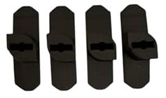Schraubhaken für Akustikwandpaneel - 10mm breit -Akupanel - Akustikpaneele - Akustikpaneel - 4 Stücks - Kein Bohren erforderlich (10mm breit)