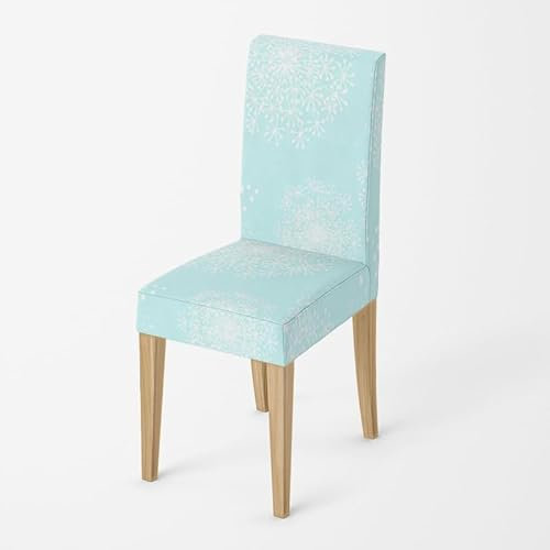 Stuhlhussen Schwingstühle Hellblaues Langlebig Stuhlhussen,Esszimmer Bankett Dekostuhlüberzug,Universal Stretch Abnehmbare Waschbarer Stuhlbezug Für Haus,Hotel, Bankett, Hochzeit, Party(8Er Set)