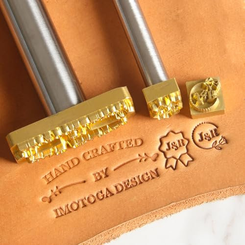 Custom Leather Stamp,Personalized Stamping Tools,Leather Embossing kit,Engraver Working Tool,Letter Stamps,Branding Iron for Wood,Paper,Food (2.5 inches)