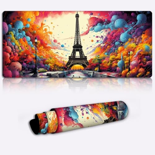Paris XXL Table Mat - Gaming Mouse Pad Large Extended Mouse Pad Desk Pad